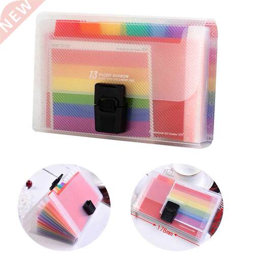 1 Pockets Receipt A6 Accordion Portable Organizer School Ex