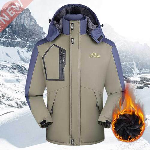 2022 Men Winter Jackets Fleece Warm Thicken Outdoor Jackets