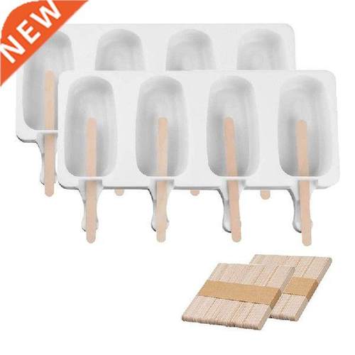 New 2 Pcs Silicone Popsicle Molds Baking Mini Homemade Ice