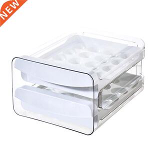 Stack 2-Layer Egg Storage Box Egg Holder Trays Double Layer