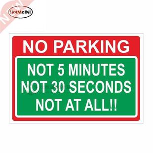 1cm x 8.7cm Car er Decal NO PARKING JOKE Sign Safety Warnin