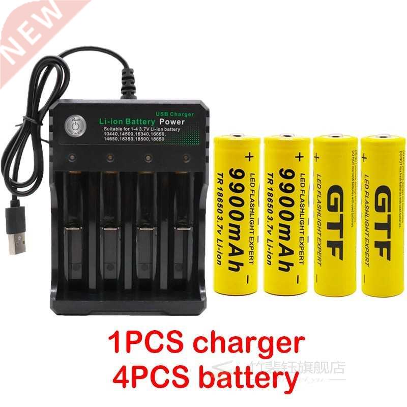 100% New 18650 battery 3.7V 9900mAh rechargeable lion batter