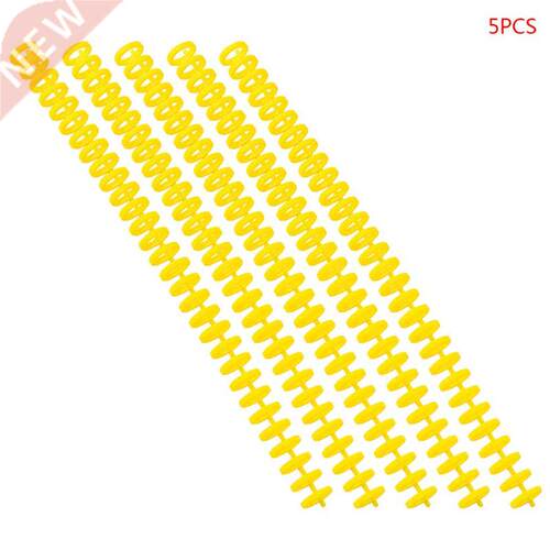 5pcs Plastic Loose Leaf Link Spiral Spring Circles Binder Ri