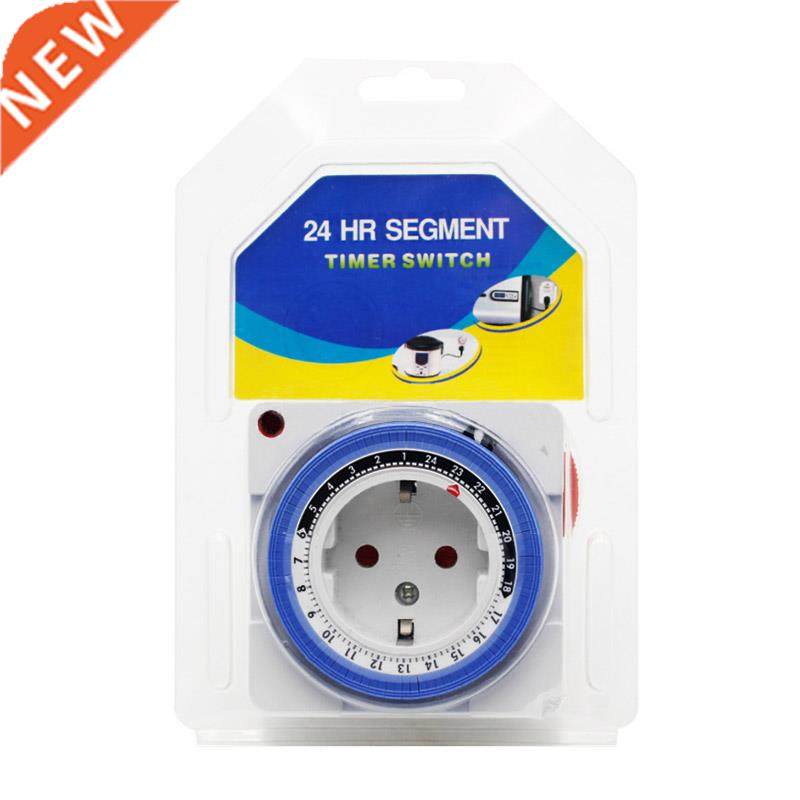 EU Timer Switch Timer 24 Hours Plug in Mechanical Grounded P