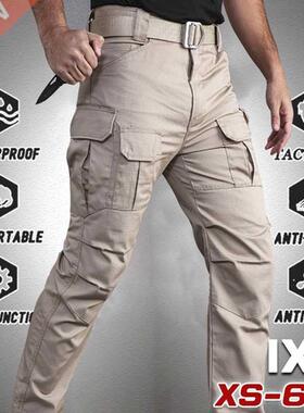 Plus Size 5XL Cargo Pants Men Multi Pocket Outdoor Tactical