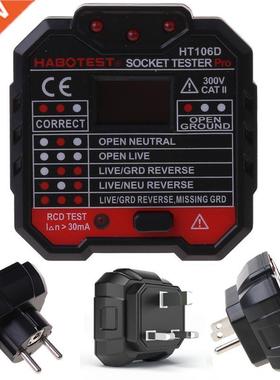 HT106 Digital Display Plug in Socket Voltage Outlet Tester