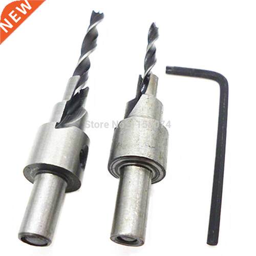 2pc 2 Flute Countersink Drill Bits Tapered Countersink Cut D