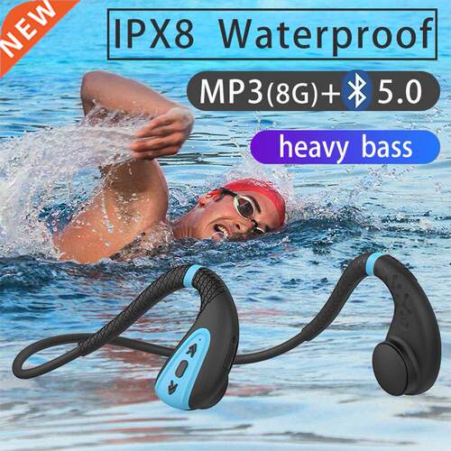 Bluetooth-compatible Bone Conduction Headsets Headphone Buil