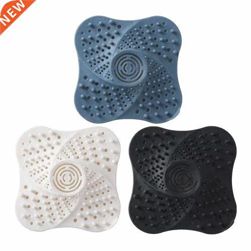 Square Shower Floor Drain Cover Anti blocking Hair Catcher