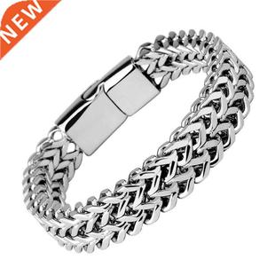 High Quality ainless eel Braided Bracelet Bangle Men Hip