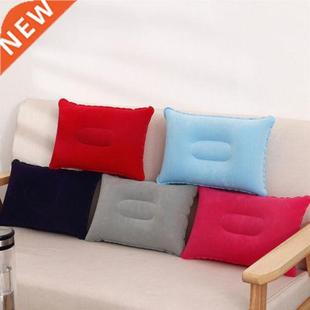 Inflatable PVC And Nylon Pillow Soft Air Blow up Sleep