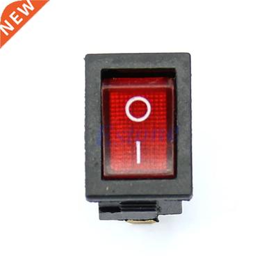 Red Light 3 Pin ON-OFF SPST Snap in Boat Rocker Switch AC 6