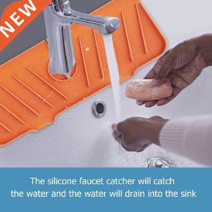 Kitchen Silicone Faucet Mat Sink Splash Guard Faucet