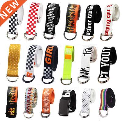 66 Styles Casual Unisex Belt Women Men Letter Printed Long