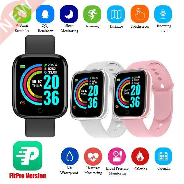 Y68 Smart Watch Bluetooth-Compatible Fitness Tracker