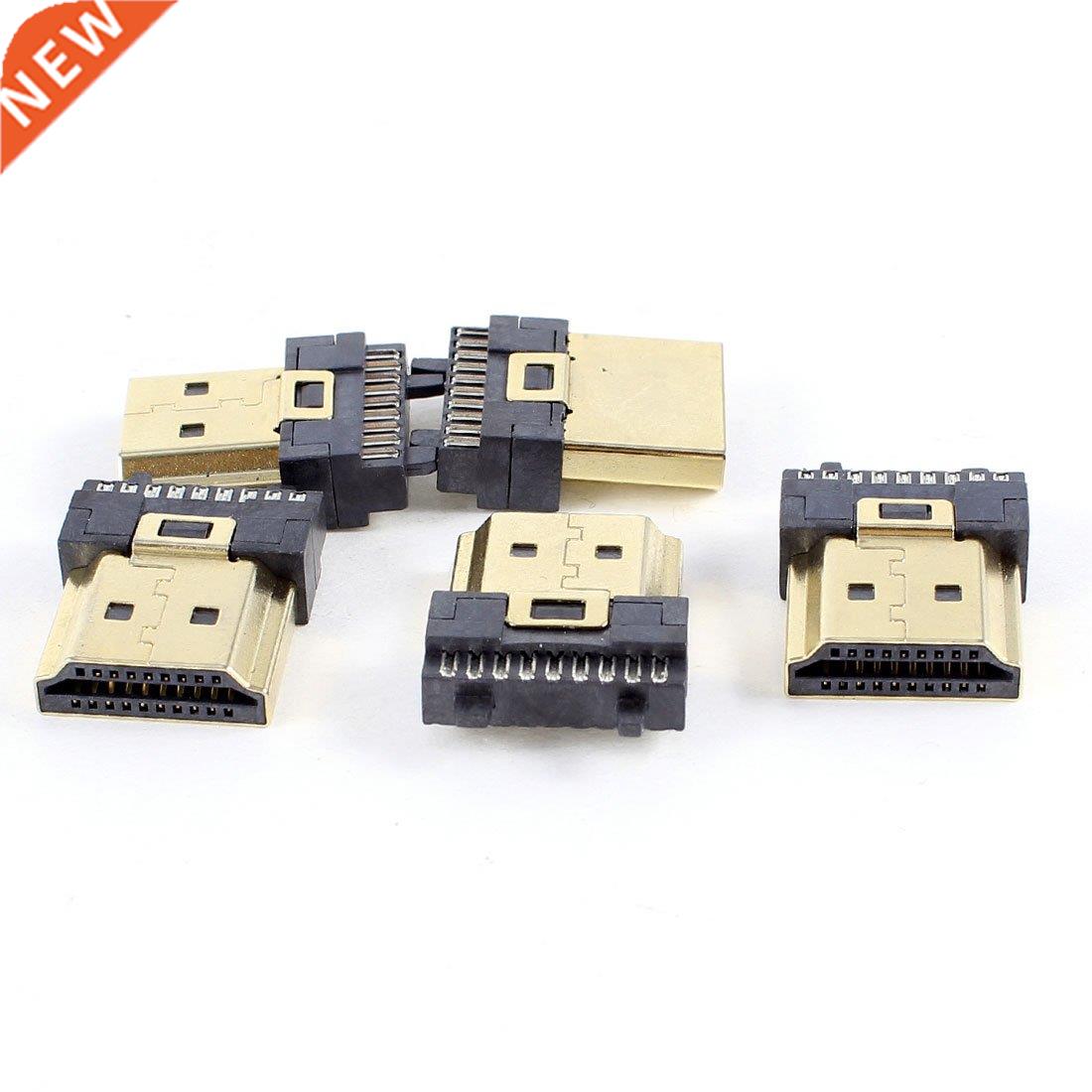 5 Pcs HDMI Male 19 Pins A Type Solder Plug Termination Repai