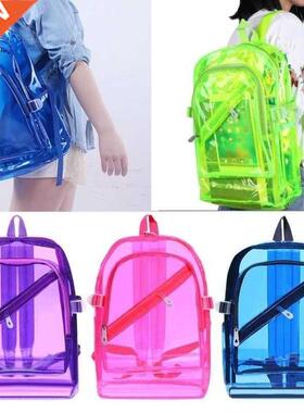 Fashion Transparent Backpack Waterproof PVC Clear Plastic Da