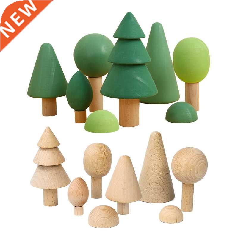 Blocks Open Ended Play Creative Peg Doll Forest Tree Buildin