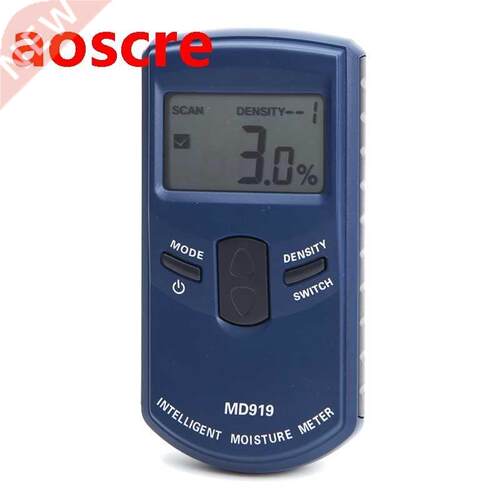 Inductive Paper Moisture Meter MD919 LCD Digital Paper Moist