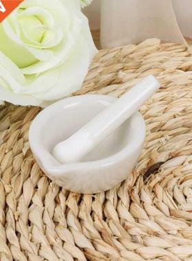 Porcelain Mortar and Pestle Spice Herb Grinder Mixing Grindi