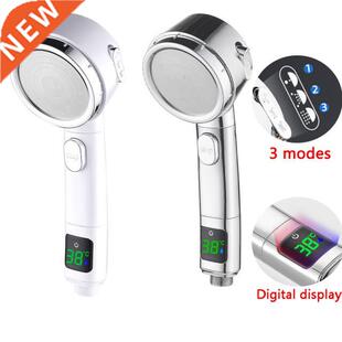 Digitl Shower djustble Shower Hed Pressurized Filter For