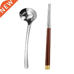 1 Set Stainless Steel Chopstick And Spoon Family Tableware