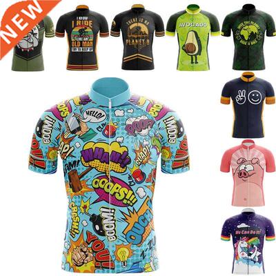 cartoons cycling clothes 2022 summer men funny bicycle shirt