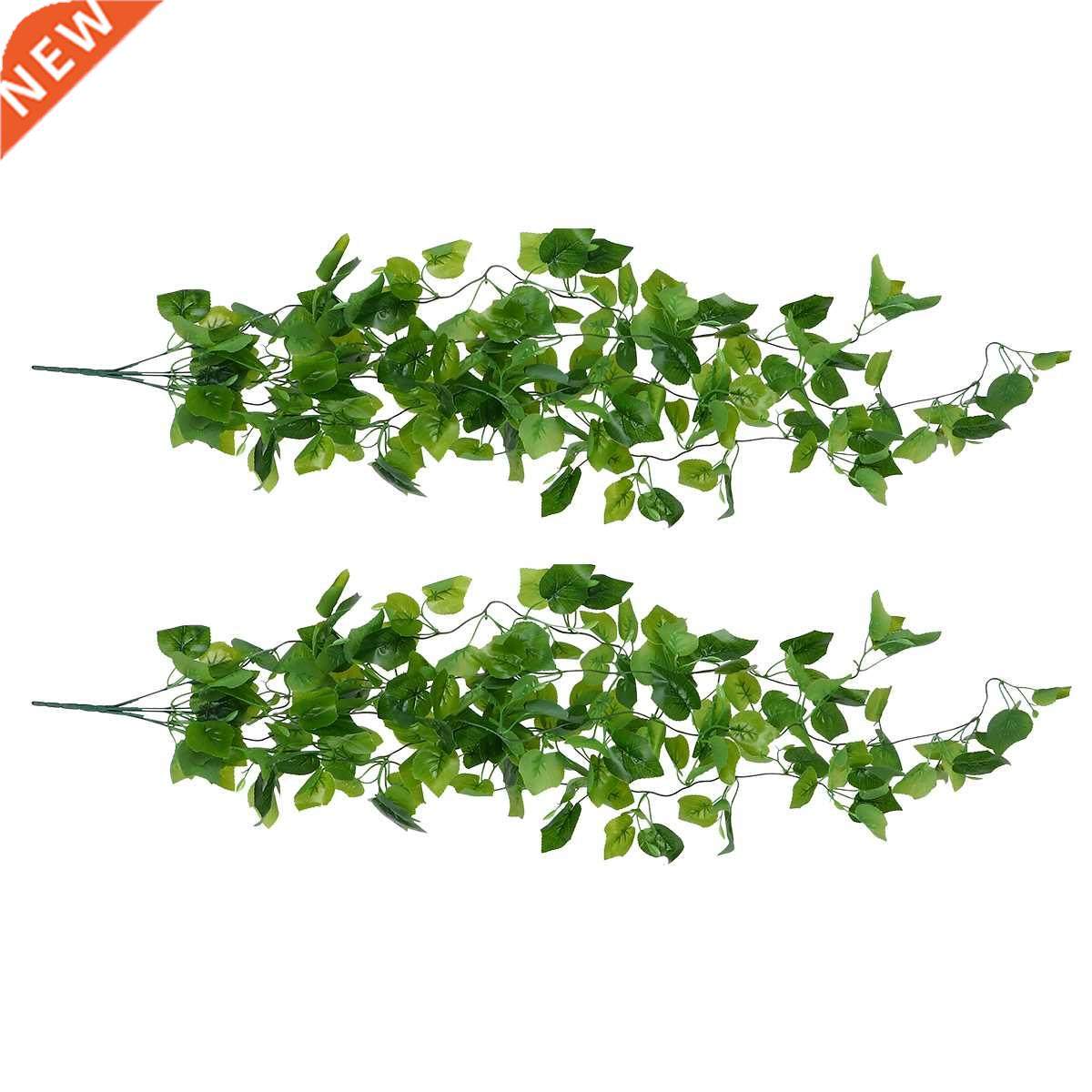 2Pcs Simulation Green Plant Artificial Green Vine Fake