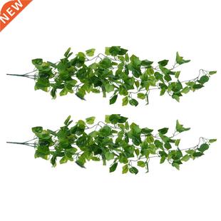 2Pcs Simulation Green Plant Artificial Green Vine Fake