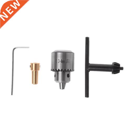 4x Micro Motor Drill Chuck Clmp 0.3-4mm With Key 3.17mm Sh