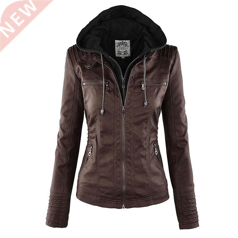 Faux Leather Jacket Women 2021 Basic Jacket Coat Female Wint
