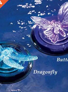 Solar LED Float Lamp RGB Color Change Butterfly Dragonfly Ou