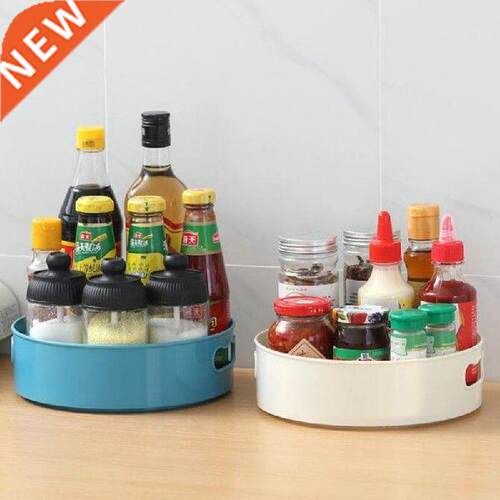 60 Rotating Tray Kitchen Storage Containers For Spice Jar