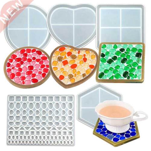 Coaster Molds for Resin Casting,Coaster Molds and Mosaic Res
