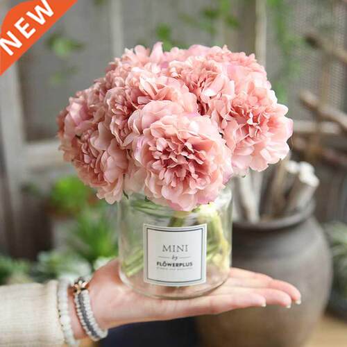 pink silk hydrangeas artificial flowers wedding flowers for