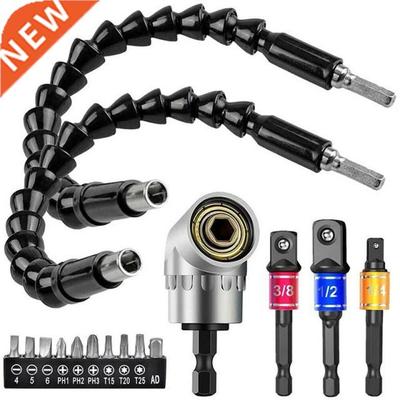 16Pcs/set Flexible Shaft Hex Shank Drill Nut Driver Bit +Uni