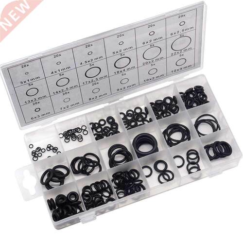 225pcs Rubber O Ring O-Ring Washer Seals Watertightness Asso