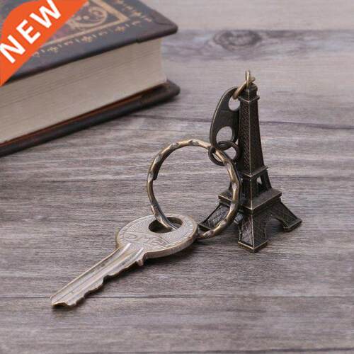 Bronze Tone Pris Eiffel Tower Figurine Sttue Vintge lloy