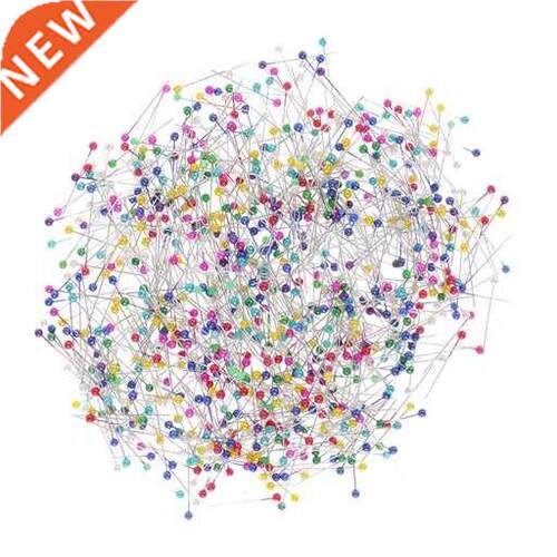 800 Pieces Colorful Pearl Head Pins Sewing Pins Dressmaking
