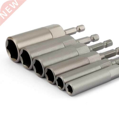 6Pcs 6mm-17mm 80mm Length Extra Deep Bolt Nut Bit Set Metric