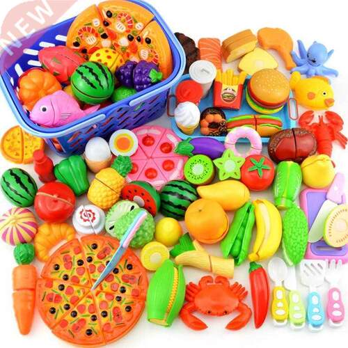 Pretend Play Toys Plastic Food Cutting Fruit Vegetable Prete