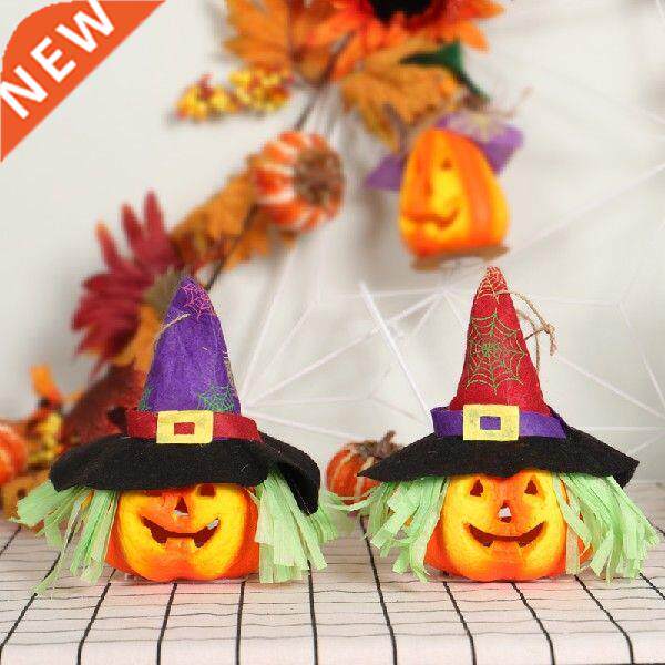 Halloween Pumpkin Lanterns Colorful Lights Pumpkin Lantern