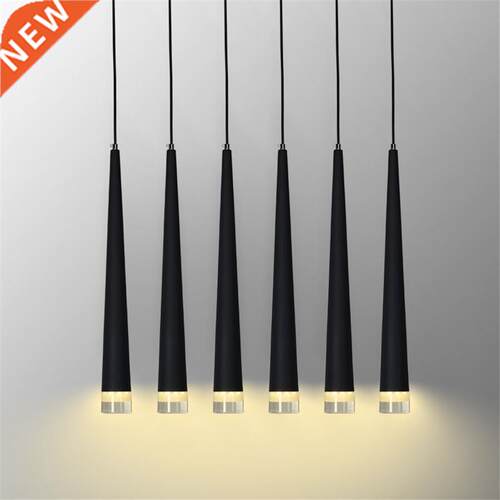 Acrylic Long Tube Pendant Lamp Bedroom Bedside Pendant Light