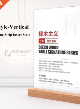 A6 Acrylic Table Tent Menu Sign Hol Stand Double Sided Bo