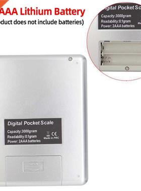 3000g 0.1g Electronic Scle 3kg Digitl Scles Pocket Pltfo