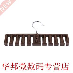 1Pcs 10 Slot Tie Belt Scarf Rack Organizer Sturdy Plastic Cl