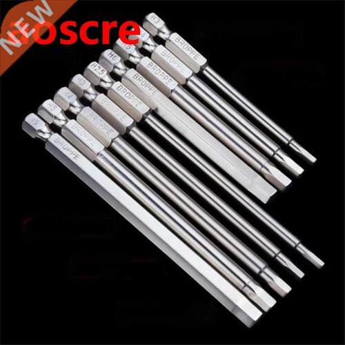 Broppe 8Pcs H1.5-H8 S2 Alloy Steel Magnetic Hexagon Head Scr