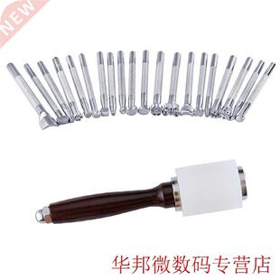 21pcs/set  Stamps Handmade Stamping Punching Wooden Worki
