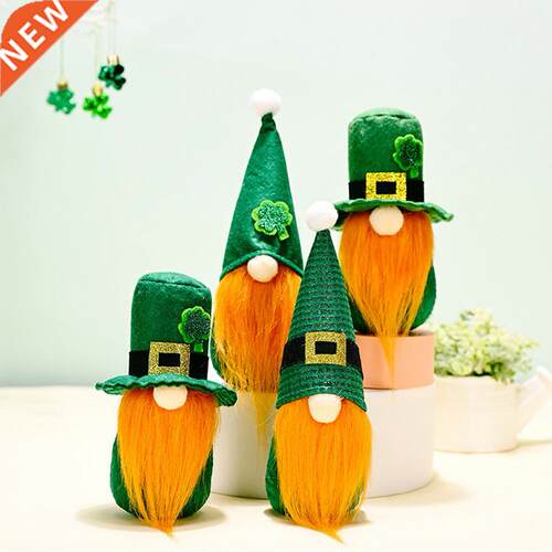 St. Patrcks Day Gnomes Plush 2-Pcs rsh Tomte Gnomes