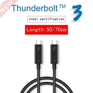 Thunderbolt 3 Cable 40Gbps 100W 5A/20V USB C Data Cable Supp